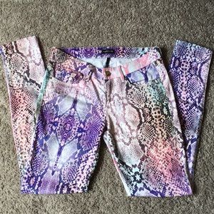 Snake print Marciano skinny denim